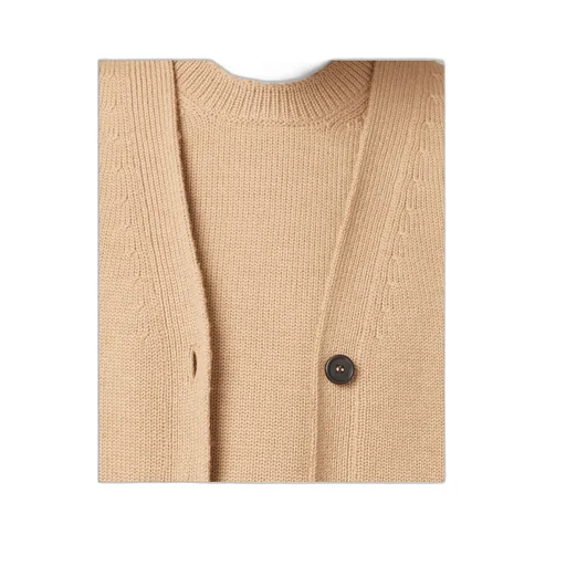 Wool And Nylon Knit Cardigan