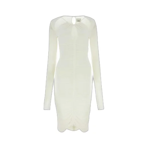 Isabel Marant Logane Ruched Detailed Midi Dress