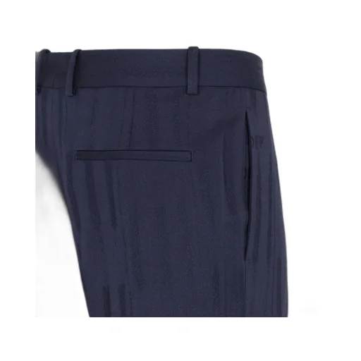 Off-White Mid-Rise Straight Leg Trousers