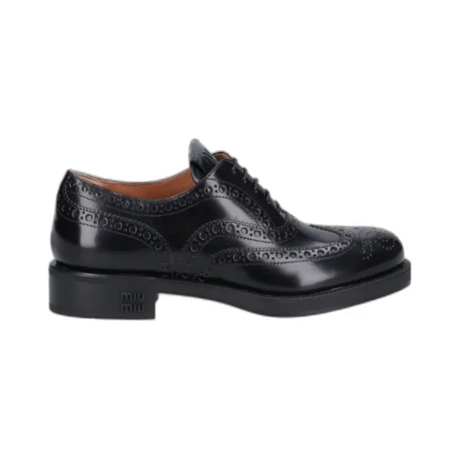 Church's X Miu Miu Round Head Lace Up Business Dress Shoes