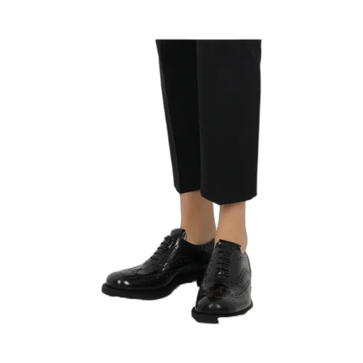 Church's X Miu Miu Round Head Lace Up Business Dress Shoes