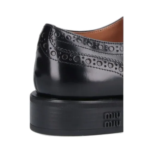 Church's X Miu Miu Round Head Lace Up Business Dress Shoes