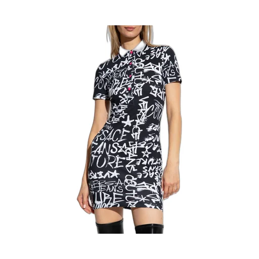 Logo-Print Polo Minidress