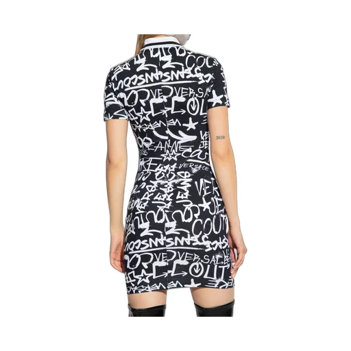 Logo-Print Polo Minidress