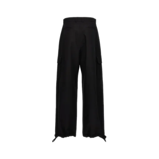 Off-White High Waist Straight Leg Pants