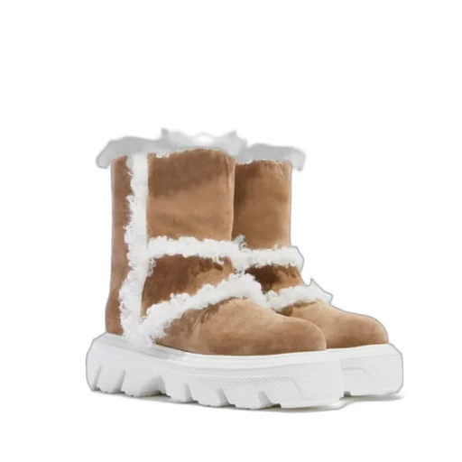 Casadei Dolomiti Marica Faux-Fur Detailed Boots