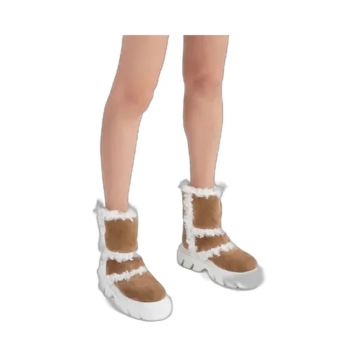 Casadei Dolomiti Marica Faux-Fur Detailed Boots
