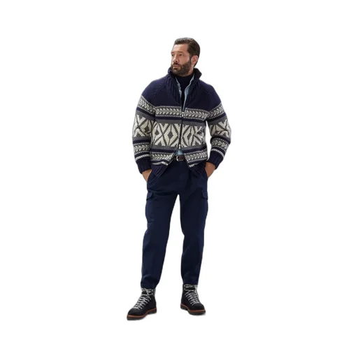 Straight-Leg Cotton Cargo Trousers