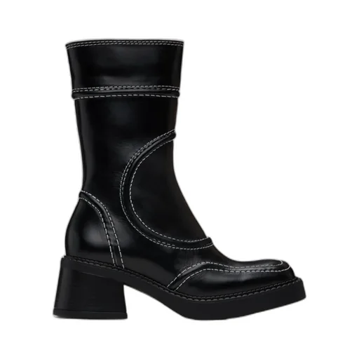 Square Toe Splicing Design Short Boots