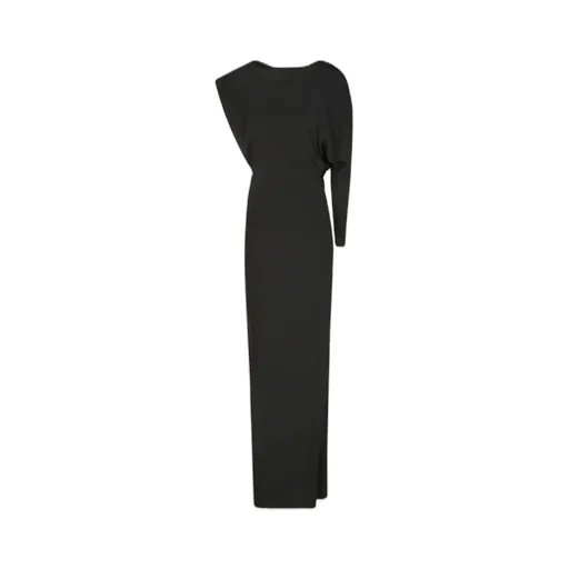 One-Word Shoulder Asymmetrical Design Dress