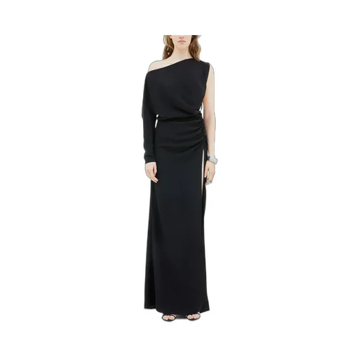 One-Word Shoulder Asymmetrical Design Dress