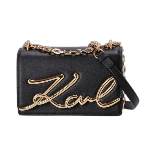 Karl-Signature Leather Bag
