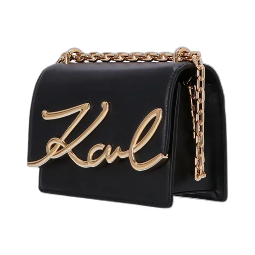Karl-Signature Leather Bag