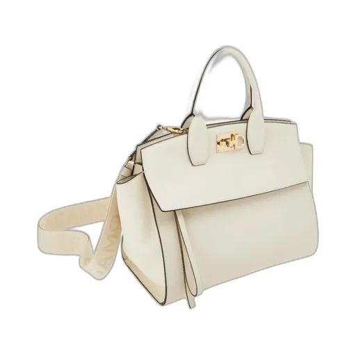 Logo Embroidered Shoulder Bag