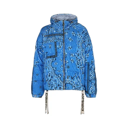 Khrisjoy Corduroy Zip-Up Down Jacket