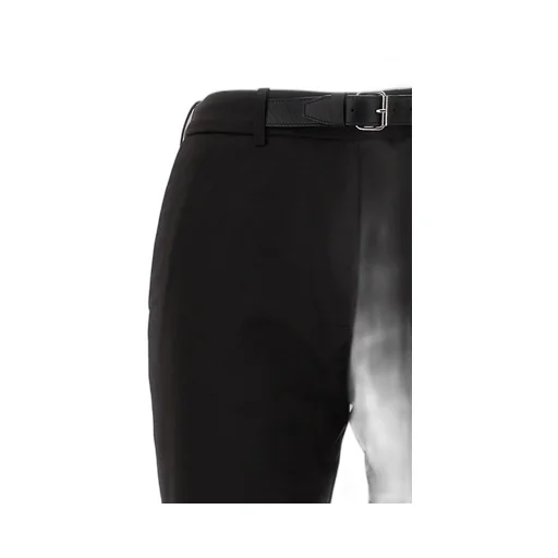 Slim-Cut Belted Trousers