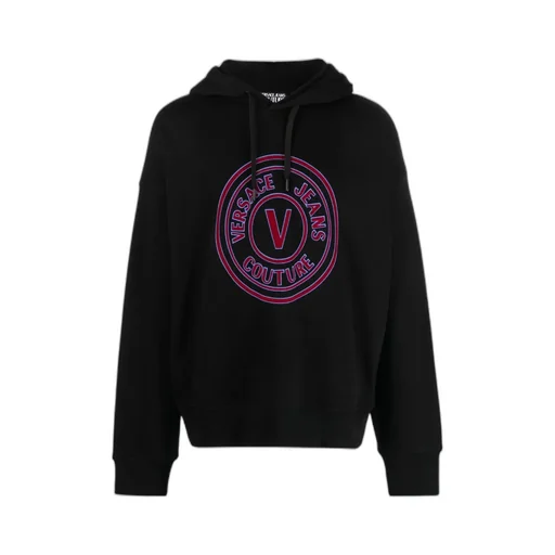 Versace Jeans Couture Logo Printed Drawstring Hoodie