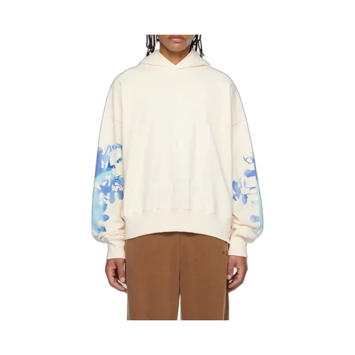 Abstract-Print Cotton Hoodie