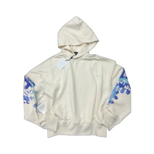 Abstract-Print Cotton Hoodie