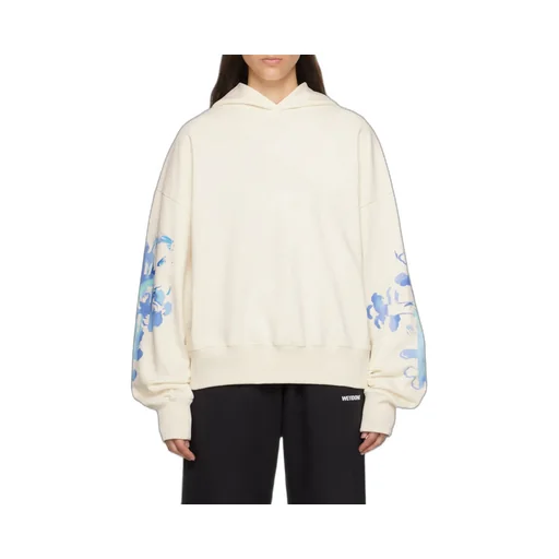 Abstract-Print Cotton Hoodie