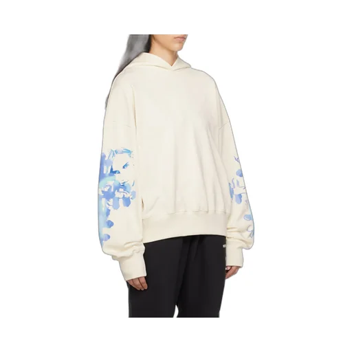 Abstract-Print Cotton Hoodie