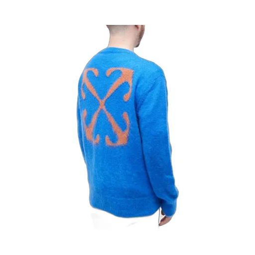 Arrows-Intarsia Crew-Neck Jumper
