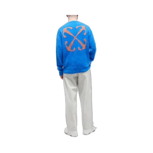 Arrows-Intarsia Crew-Neck Jumper