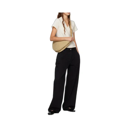 Slouchy Banana Zipper Cross-Body Bag