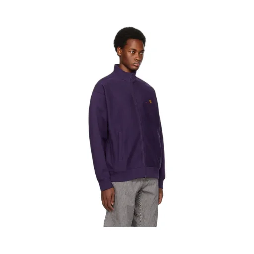 Vertical Collar Zipper Casual Jacket