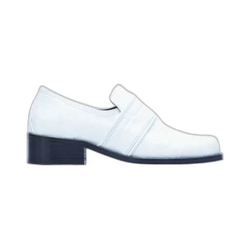 Embossed Round Head Loafers