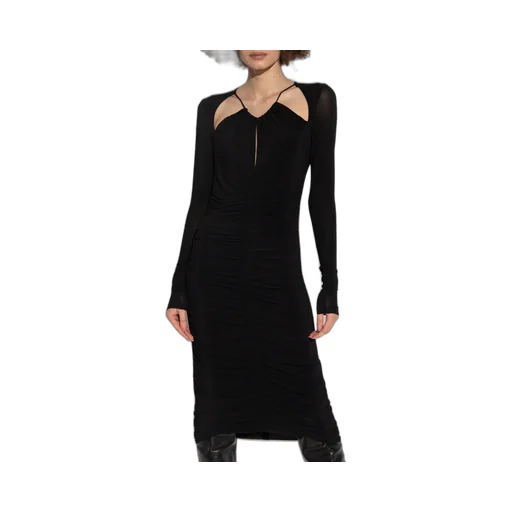 Isabel Marant Logane Ruched Detailed Midi Dress