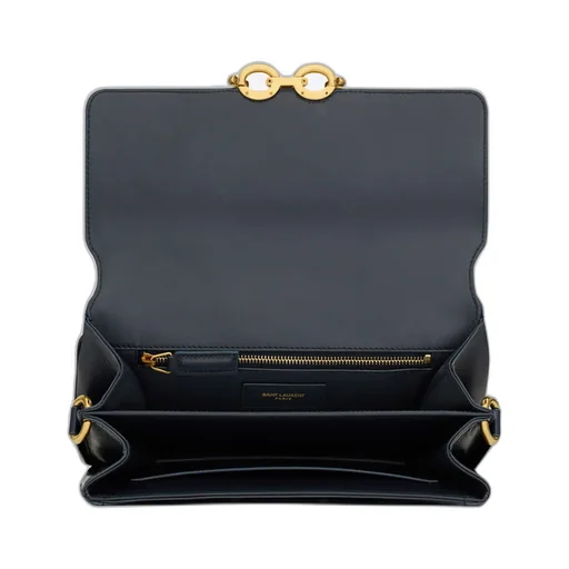Saint Laurent Le Maillon Striped Satchel Bag