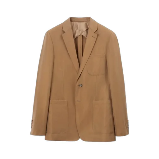 Notched-Lapels Single-Breasted Blazer