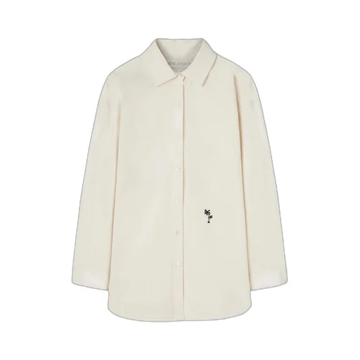 Palm Angels Palm Embroidered Long-Sleeved Shirt