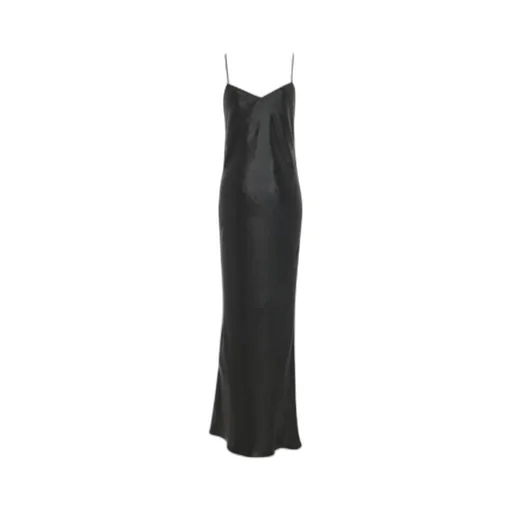 Saint Laurent Cowl Back Long Dress
