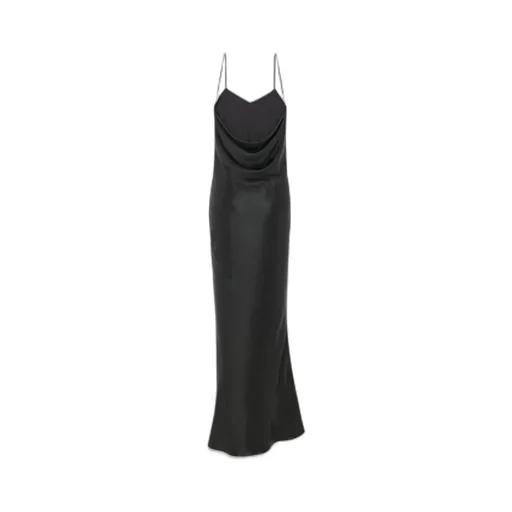 Saint Laurent Cowl Back Long Dress