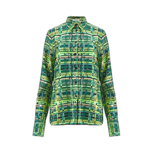 Ferragamo Checked Satin Shirt