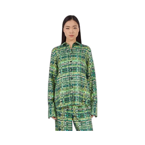 Ferragamo Checked Satin Shirt