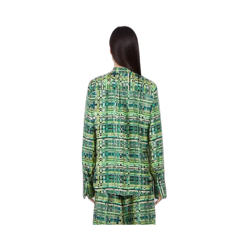 Ferragamo Checked Satin Shirt