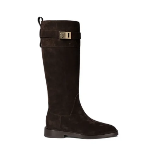 Logo Buckle Boots