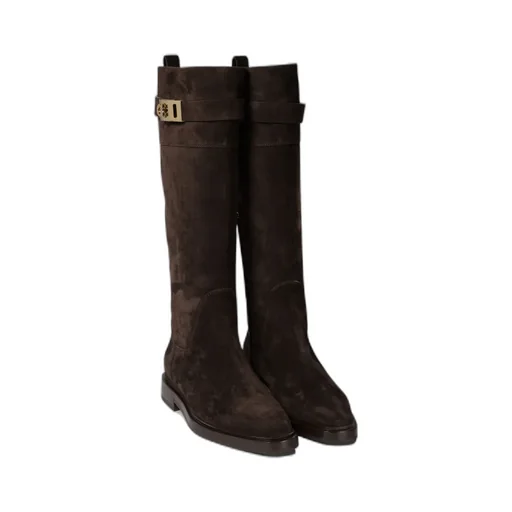 Logo Buckle Boots