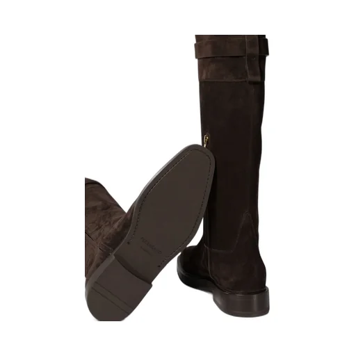 Logo Buckle Boots