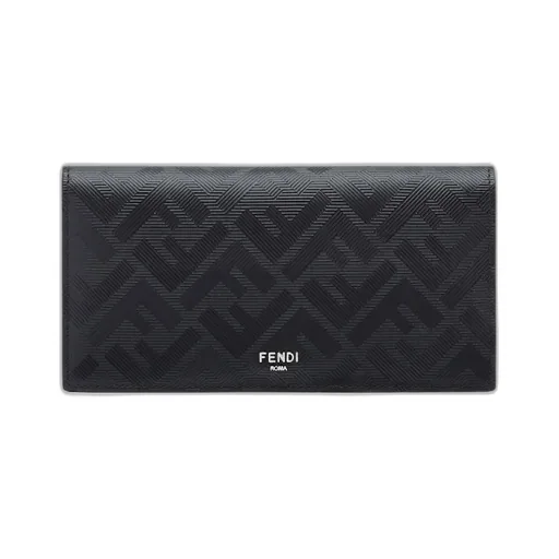 Fendi Shadow Logo Plaque Wallet