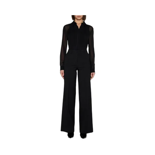 High-Waist Palazzo Trousers
