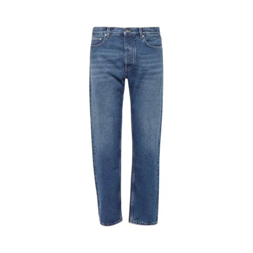 Off-White Logo Patch Straight Leg Jeans