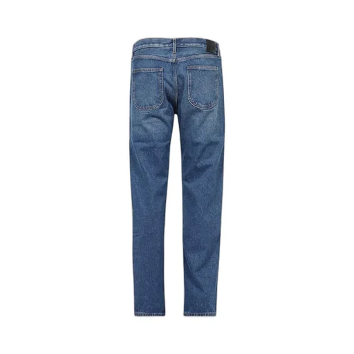 Off-White Logo Patch Straight Leg Jeans
