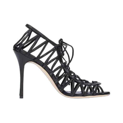 Hollow-Out High-Heeled Sandals