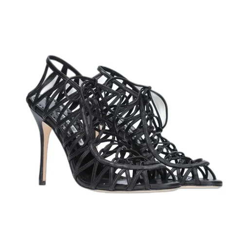 Hollow-Out High-Heeled Sandals