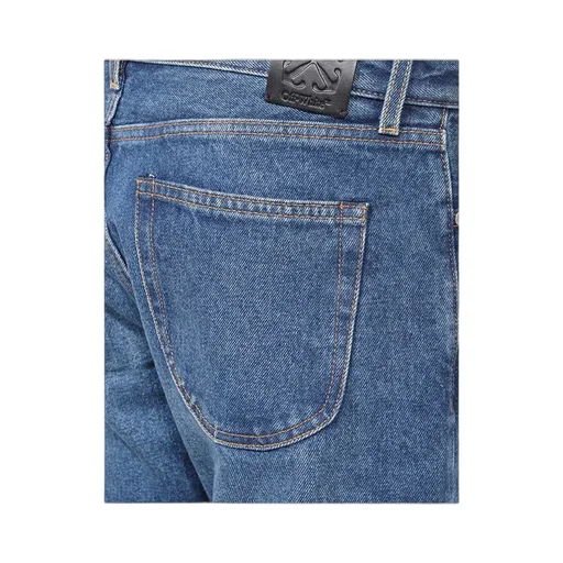 Off-White Logo Patch Straight Leg Jeans