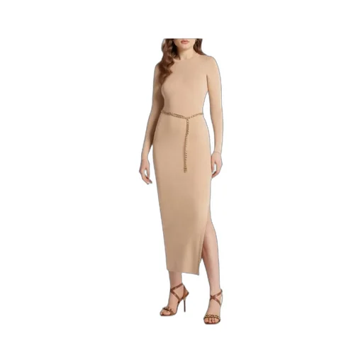 Long-Sleeved Dress With Slit